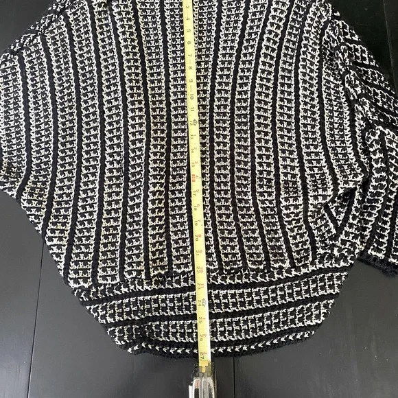 QED London Open Front Knit Cable Cardigan Size Large - Picture 6 of 9